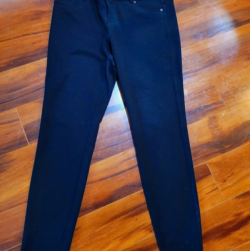 Black Slim Leg Dress Pants